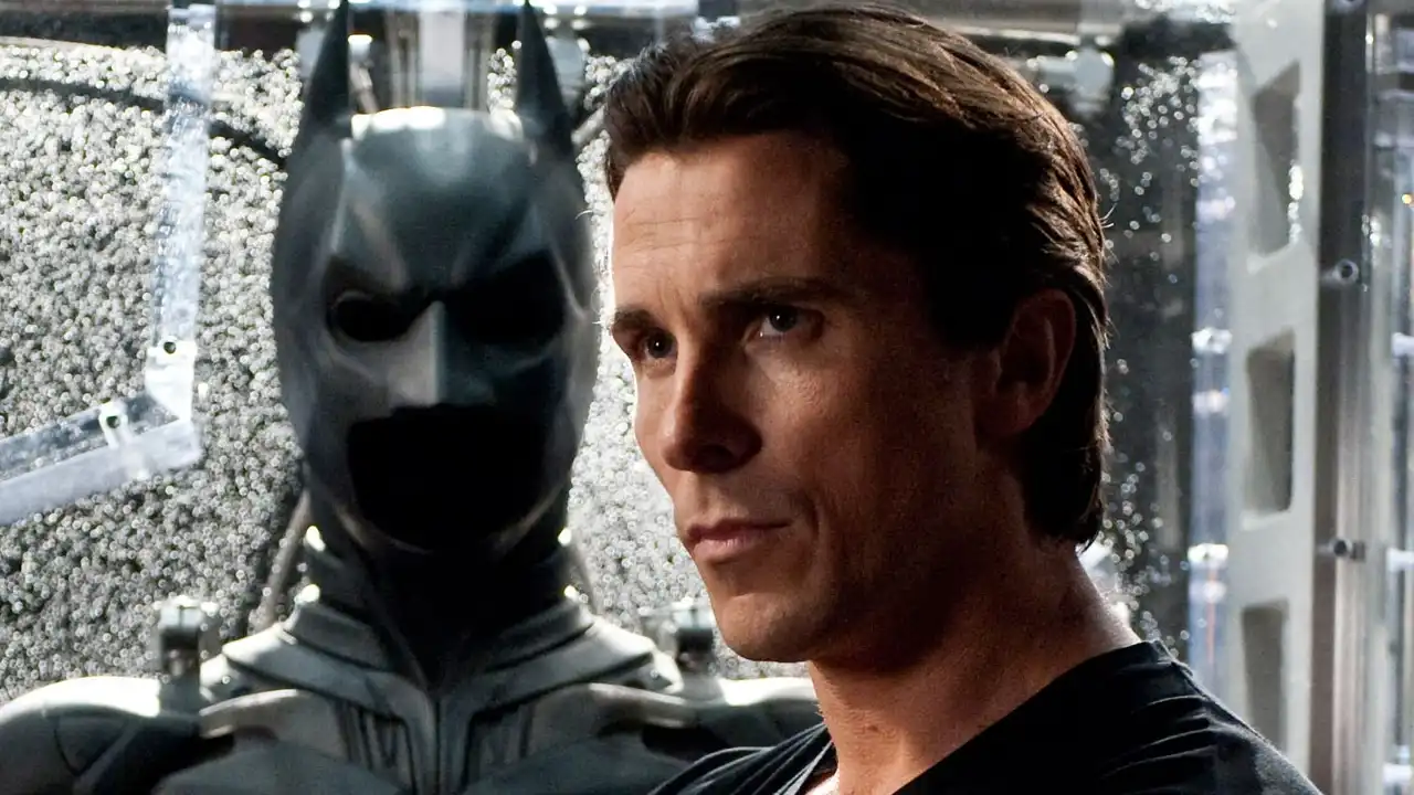 Christian Bale plays a dual identity: Bruce Wayne & Batman.