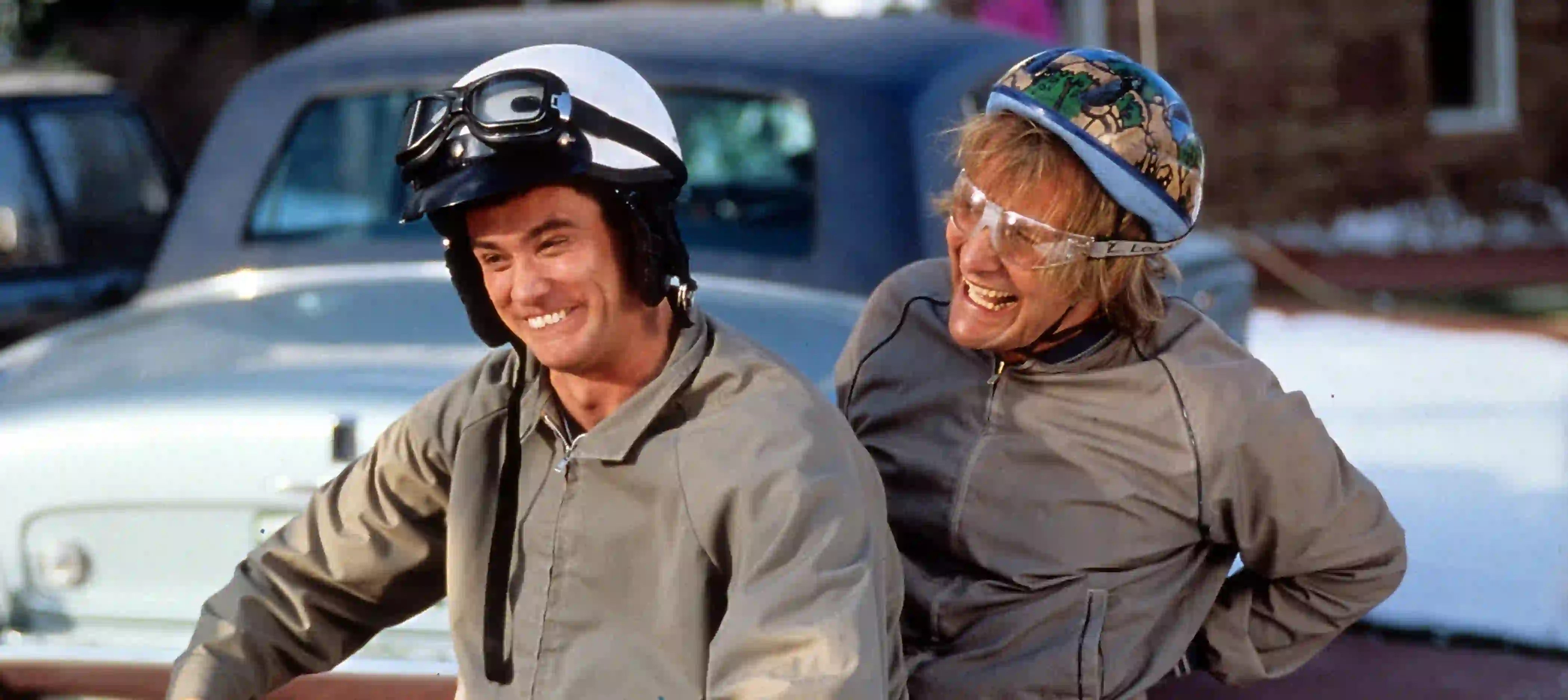 Jim Carrey and Jeff Daniels play two certified idiots going cross-country.