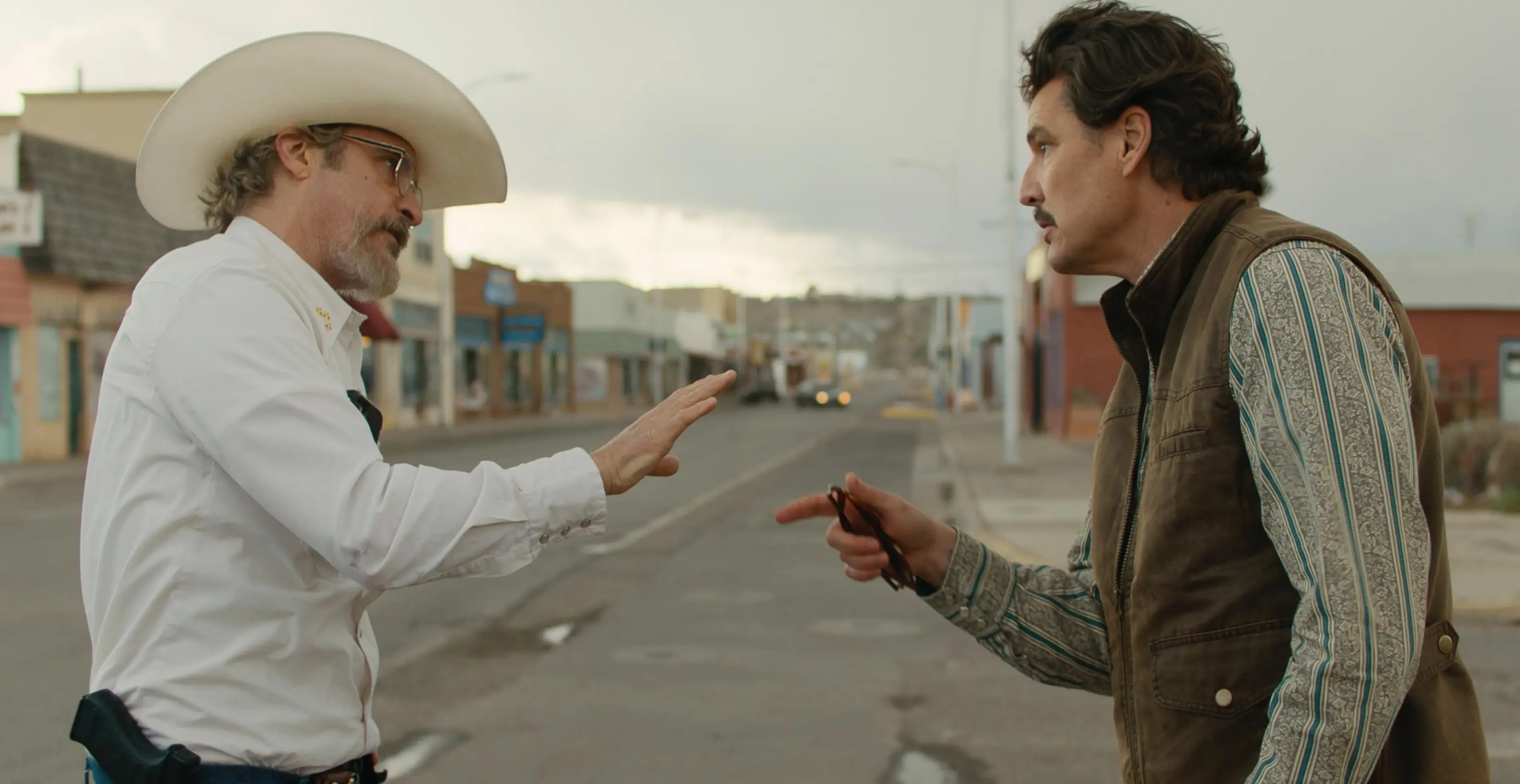 Joaquin Phoenix and Pedro Pascal are men on opposite sides of the political spectrum.