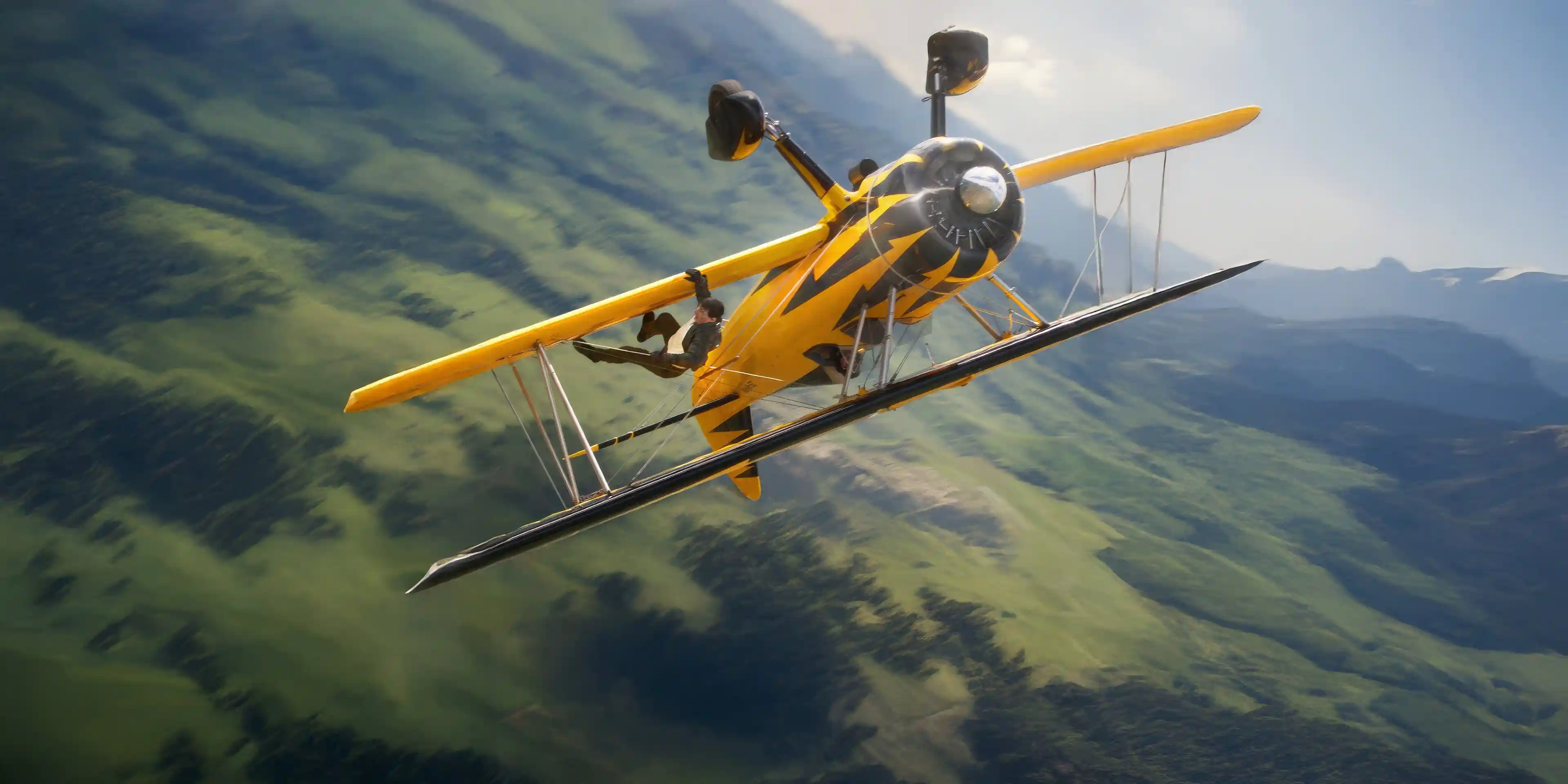 Tom Cruise hangs off of an airplane mid-flight over 2000 feet off the ground.