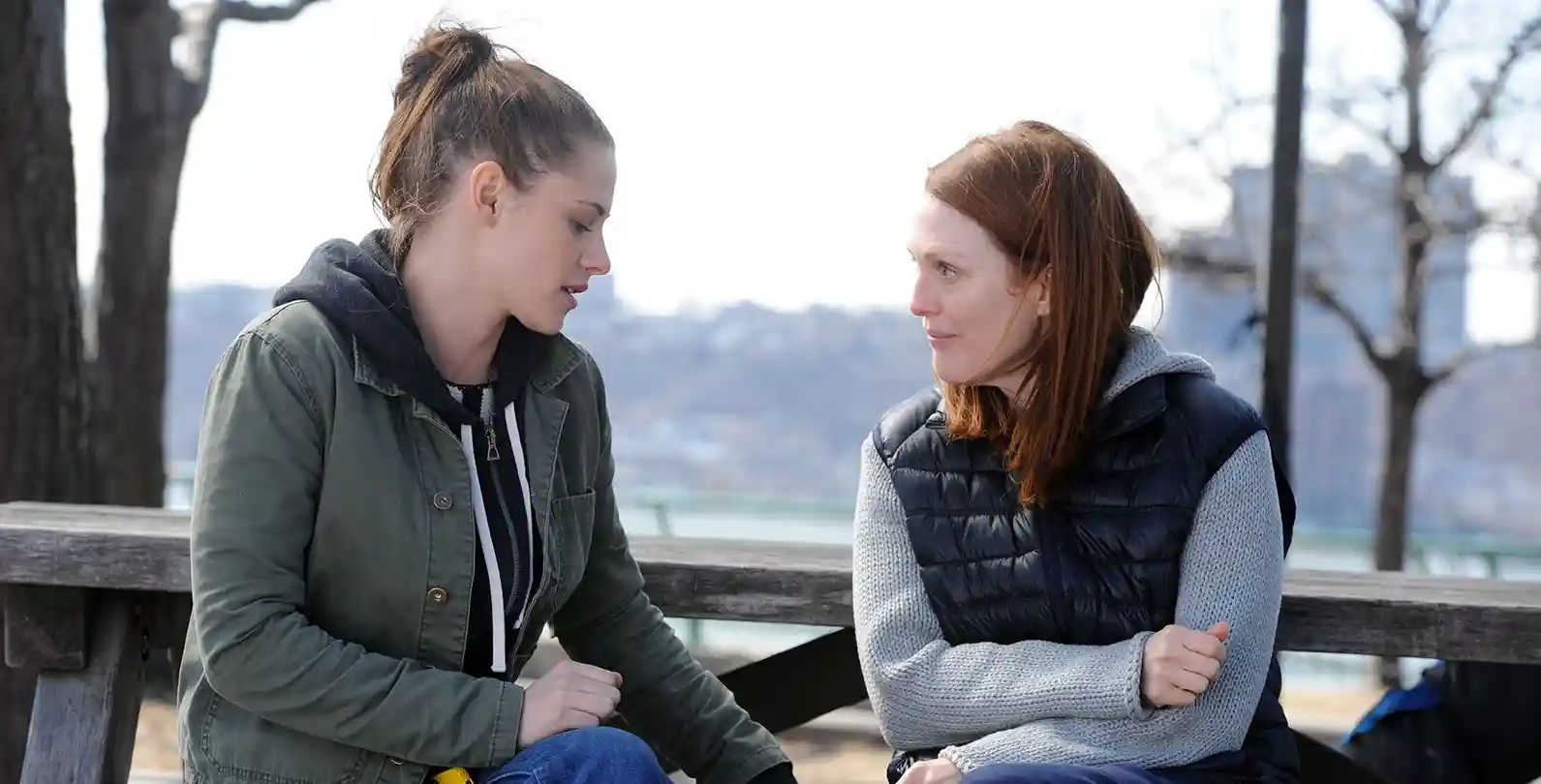 A daughter tries to talk to her mother, who has Alzheimer's disease.