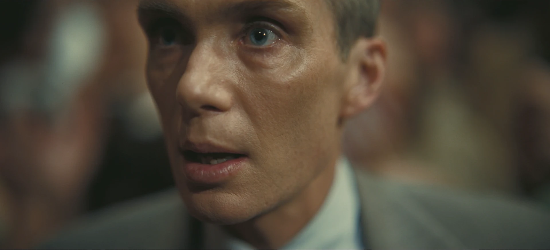 Oppenheimer (Cillian Murphy) has a panic attack after the atomic bomb is used.